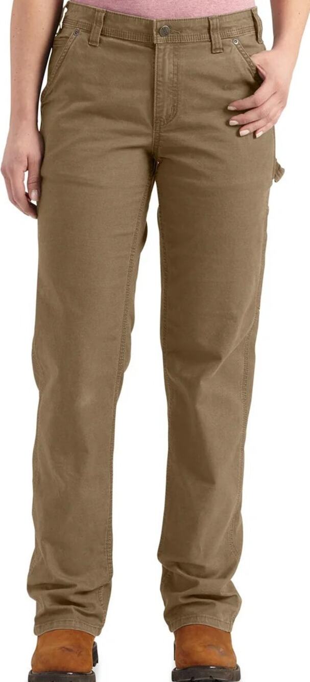 Carhartt Rugged Flex Original Fit Crawford Pants Straight Canvas Khaki Tan 16T